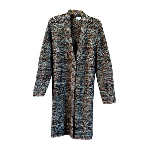 J. Jill Sweaters - J. Jill Boho Duster Cardigan Sweater Mixed Yarn Size XL